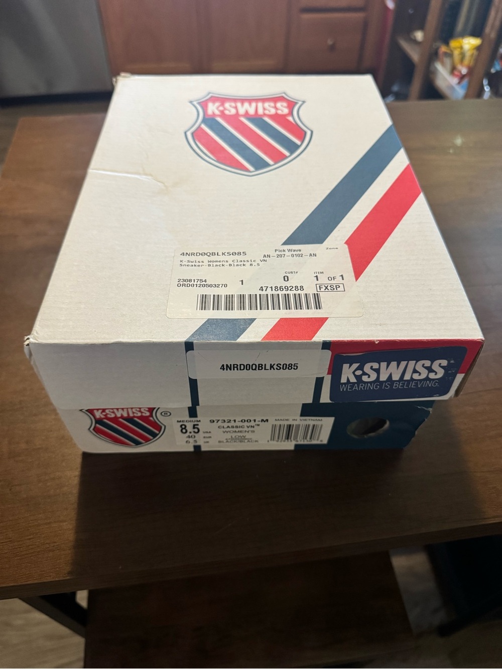 K-Swiss Black Women's Athletic Low-Top Sneakers - Picture 4 of 5